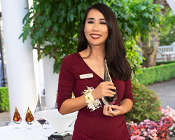 Phoebe Nartker holding award - Fairfield Village